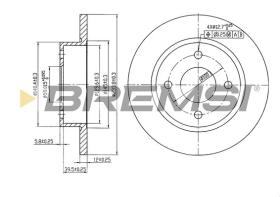 BREMS CD6442S - DISCHI FRENO - BRAKE DISCS