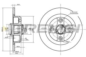 BREMS CD6449S - DISCHI FRENO - BRAKE DISCS