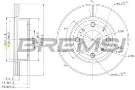 BREMS CD6451V - DISCHI FRENO - BRAKE DISCS