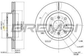 BREMS CD6453V - DISCHI FRENO - BRAKE DISCS