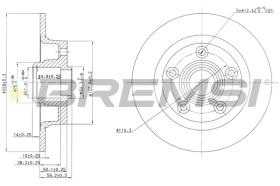 BREMS CD6456S - DISCHI FRENO - BRAKE DISCS