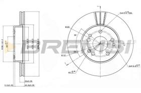 BREMS CD6457V - DISCHI FRENO - BRAKE DISCS