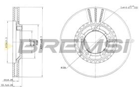 BREMS CD6461V - DISCHI FRENO - BRAKE DISCS