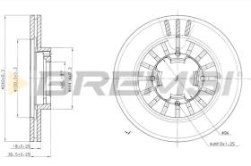 BREMS CD6465V - DISCHI FRENO - BRAKE DISCS