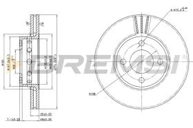 BREMS CD6471V - DISCHI FRENO - BRAKE DISCS