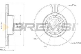 BREMS CD6476V - DISCHI FRENO - BRAKE DISCS