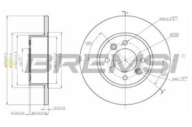 BREMS CD6478S - DISCHI FRENO - BRAKE DISCS