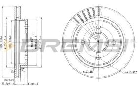 BREMS CD6479V - DISCHI FRENO - BRAKE DISCS