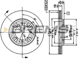 BREMS CD6482V - DISCHI FRENO - BRAKE DISCS