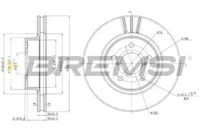 BREMS CD6485V - DISCHI FRENO - BRAKE DISCS