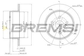 BREMS CD6486S - DISCHI FRENO - BRAKE DISCS