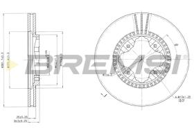 BREMS CD6494V - DISCHI FRENO - BRAKE DISCS