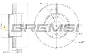 BREMS CD6495V - DISCHI FRENO - BRAKE DISCS