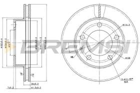 BREMS CD6496V - DISCHI FRENO - BRAKE DISCS