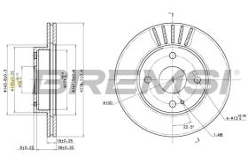 BREMS CD6497V - DISCHI FRENO - BRAKE DISCS