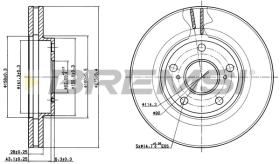 BREMS CD6501V - DISCHI FRENO - BRAKE DISCS