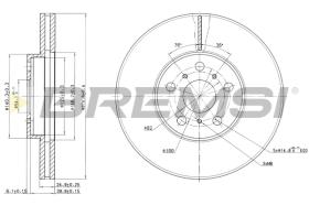 BREMS CD6502V - DISCHI FRENO - BRAKE DISCS