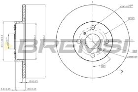 BREMS CD6504S - DISCHI FRENO - BRAKE DISCS