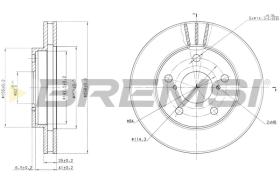 BREMS CD6505V - DISCHI FRENO - BRAKE DISCS