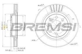 BREMS CD6510V - DISCHI FRENO - BRAKE DISCS