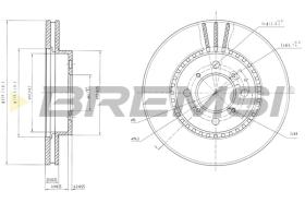 BREMS CD6511V - DISCHI FRENO - BRAKE DISCS