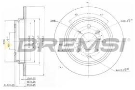 BREMS CD6512S - DISCHI FRENO - BRAKE DISCS