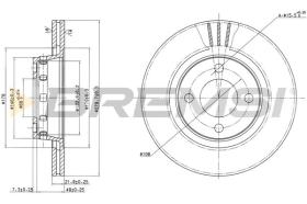 BREMS CD6517V - DISCHI FRENO - BRAKE DISCS