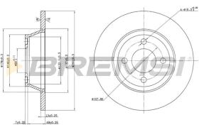 BREMS CD6518S - DISCHI FRENO - BRAKE DISCS