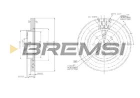 BREMS CD6521V - DISCHI FRENO - BRAKE DISCS