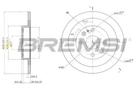 BREMS CD6523S - DISCHI FRENO - BRAKE DISCS