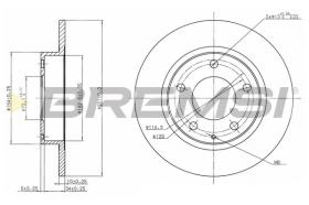 BREMS CD6524S - DISCHI FRENO - BRAKE DISCS