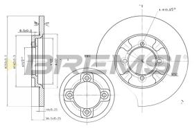 BREMS CD6531S - DISCHI FRENO - BRAKE DISCS