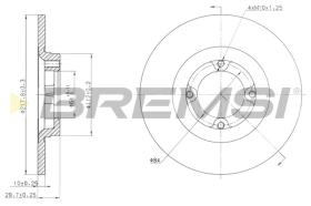 BREMS CD6533S - DISCHI FRENO - BRAKE DISCS