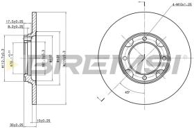 BREMS CD6536S - DISCHI FRENO - BRAKE DISCS