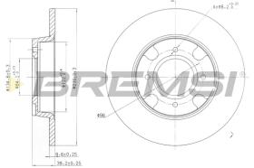 BREMS CD6538S - DISCHI FRENO - BRAKE DISCS