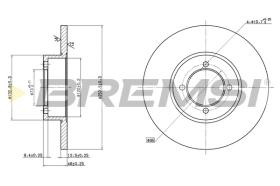 BREMS CD6541S - DISCHI FRENO - BRAKE DISCS