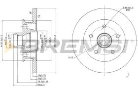 BREMS CD6542S - DISCHI FRENO - BRAKE DISCS