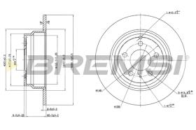 BREMS CD6552S - DISCHI FRENO - BRAKE DISCS