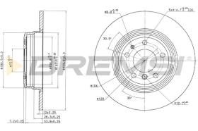 BREMS CD6553S - DISCHI FRENO - BRAKE DISCS