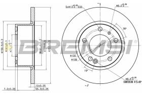 BREMS CD6554S - DISCHI FRENO - BRAKE DISCS