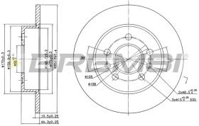 BREMS CD6556S - DISCHI FRENO - BRAKE DISCS