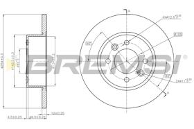 BREMS CD6557S - DISCHI FRENO - BRAKE DISCS