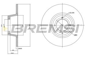 BREMS CD6559S - DISCHI FRENO - BRAKE DISCS