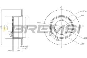 BREMS CD6561S - DISCHI FRENO - BRAKE DISCS