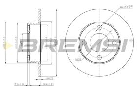 BREMS CD6563S - DISCHI FRENO - BRAKE DISCS