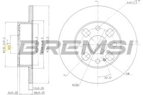 BREMS CD6564S - DISCHI FRENO - BRAKE DISCS