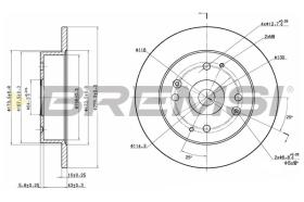 BREMS CD6565S - DISCHI FRENO - BRAKE DISCS