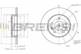 BREMS CD6566S - DISCHI FRENO - BRAKE DISCS