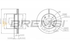 BREMS CD6571V - DISCHI FRENO - BRAKE DISCS