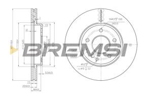 BREMS CD6588V - DISCHI FRENO - BRAKE DISCS